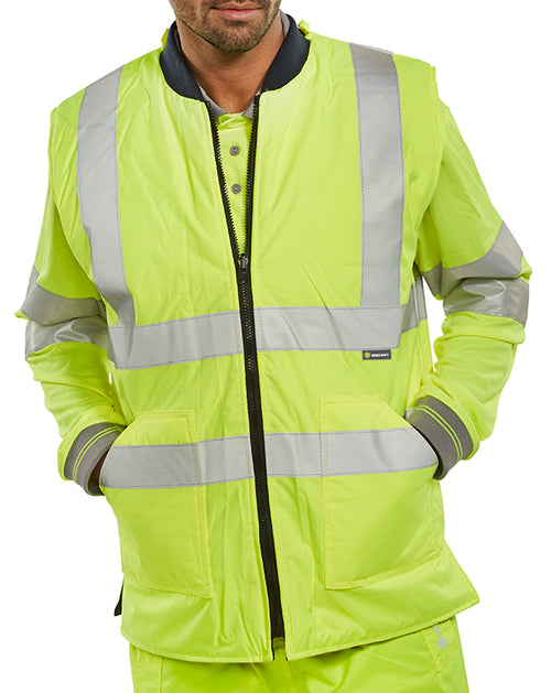 Beeswift Reversible Hi-Vis Interactive Bodywarmer. (Each)