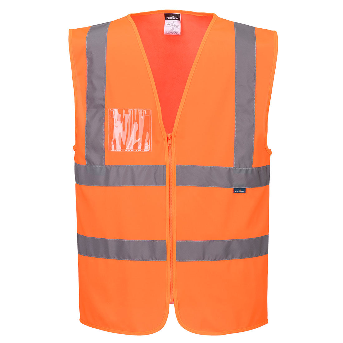 Portwest Hi-Vis Zipped Band and Brace Vest - Style C371