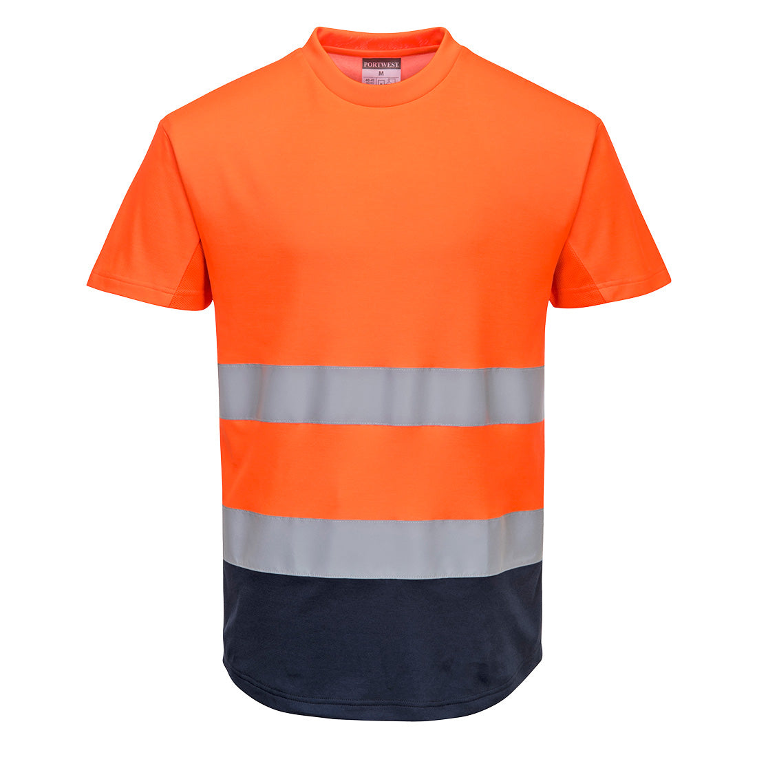 Portwest Hi-Vis Contrast Mesh Insert T-Shirt S/S 