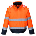 Portwest Hi-Vis 2-in-1 Contrast Essential Lite Bomber Jacket - Style C464