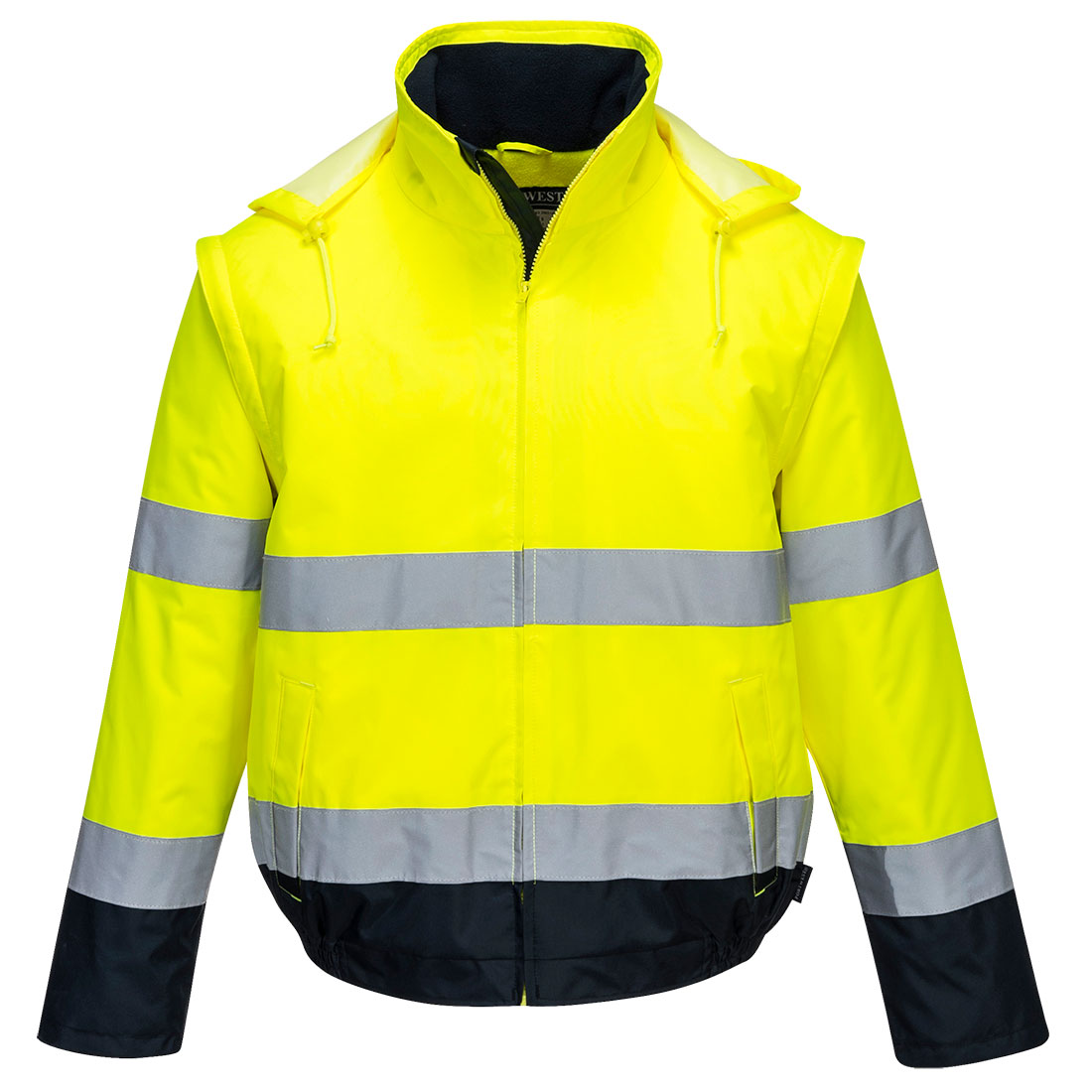Portwest Hi-Vis 2-in-1 Contrast Essential Lite Bomber Jacket - Style C464