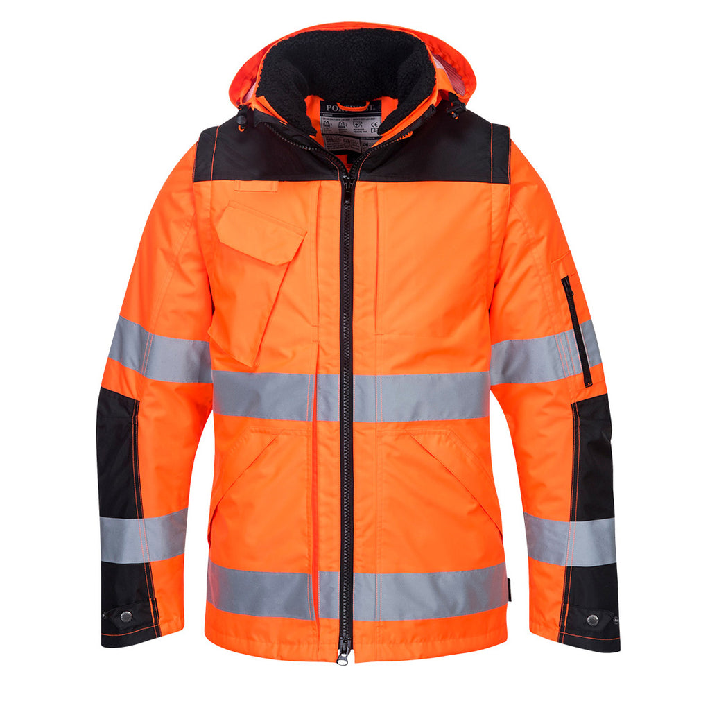 Portwest Hi-Vis 3-in-1 Contrast Winter Pro Jacket - Style C469