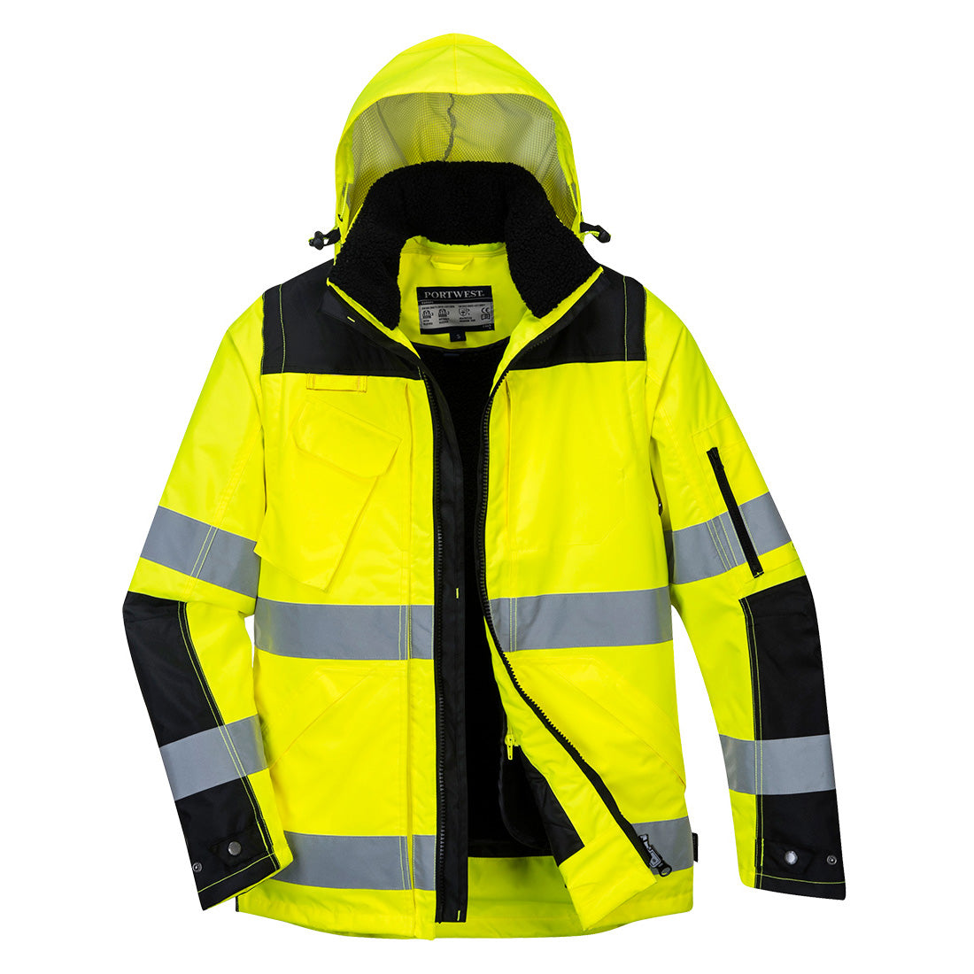 Portwest Hi-Vis 3-in-1 Contrast Winter Pro Jacket - Style C469