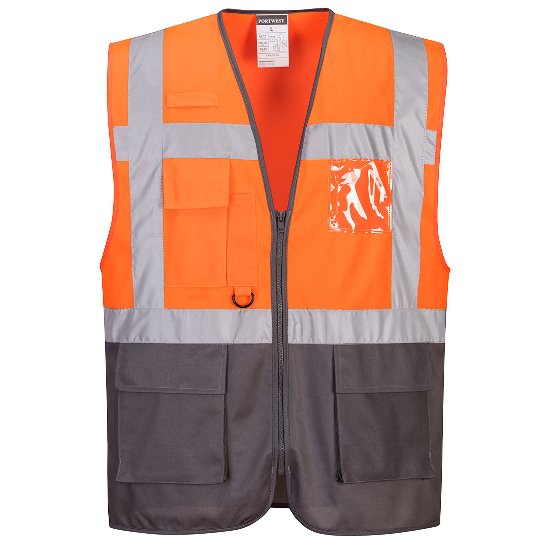 Portwest Warsaw Hi-Vis Contrast Executive Vest - Style C476