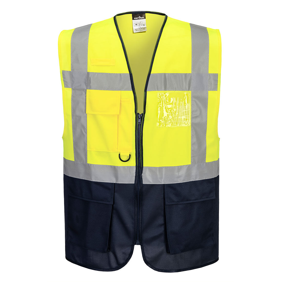 Portwest Warsaw Hi-Vis Contrast Executive Vest - Style C476