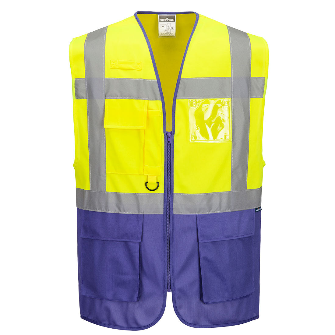 Portwest Warsaw Hi-Vis Contrast Executive Vest - Style C476