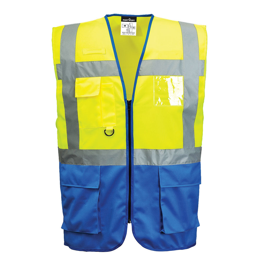 Portwest Warsaw Hi-Vis Contrast Executive Vest - Style C476