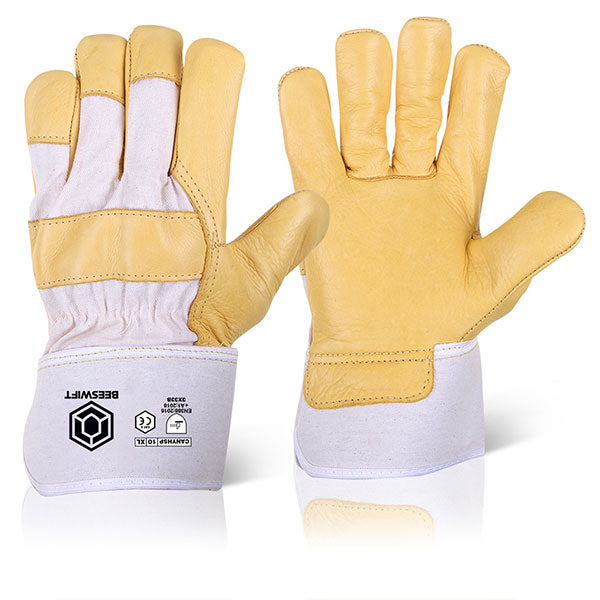 Beeswift Canadian Hide Rigger Gloves. (Per 10)