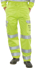 Beeswift Arc Compliant Hi-Vis Trousers. (Each)