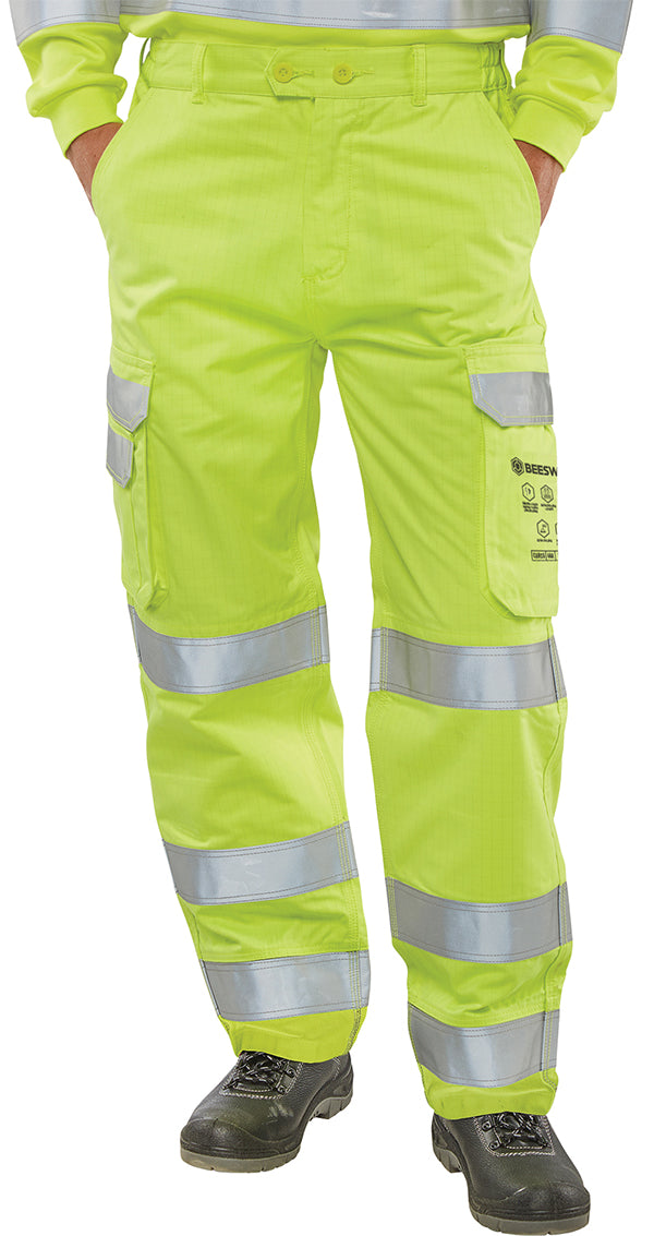 Beeswift Arc Compliant Hi-Vis Trousers. (Each)
