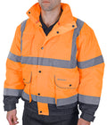 Beeswift Two-Tone Hi-Vis Constructor Bomber Jacket. (Each)