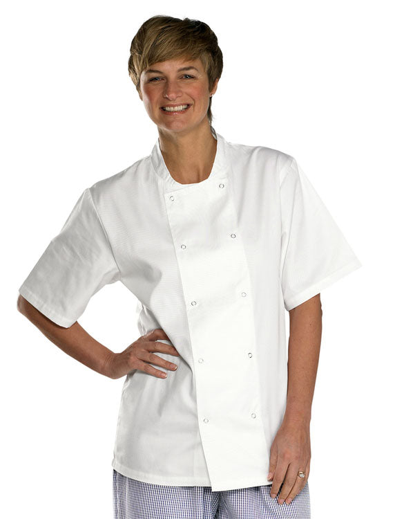 Beeswift Chefs Jacket Short Sleeve. (Each)