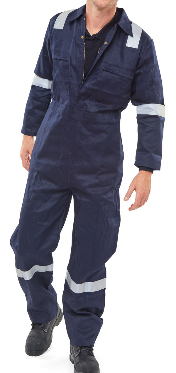 Beeswift Burgan Fire Retardant Anti-Static Boilersuit. (Each)