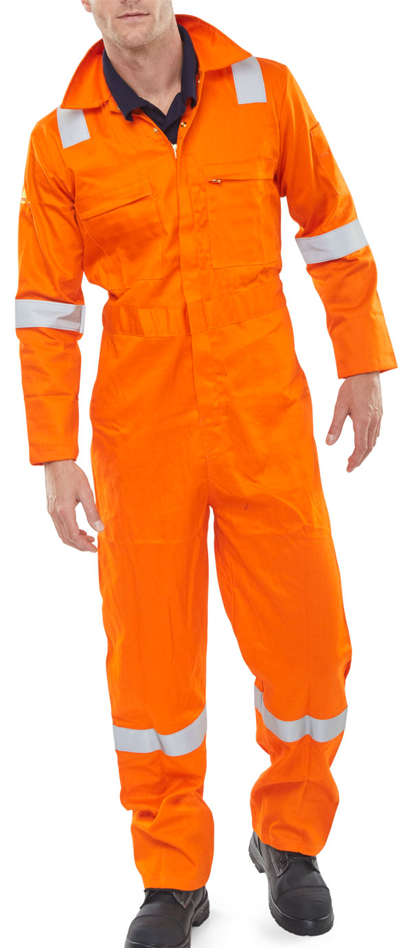 Beeswift Burgan Fire Retardant Anti-Static Boilersuit. (Each)