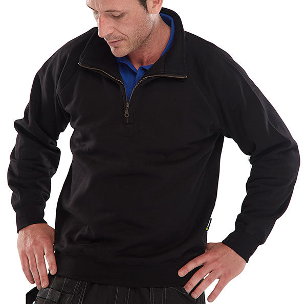 Beeswift Quarter Zip Sweatshirt. (Each)