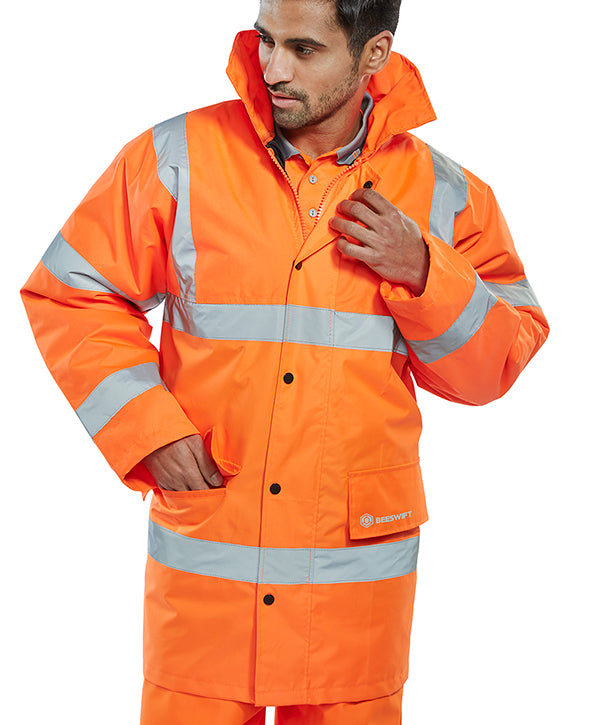 Beeswift Constructor Hi-Vis Jacket. (Each)