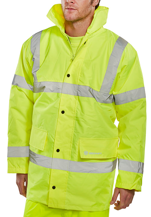 Beeswift Constructor Hi-Vis Jacket. (Each)