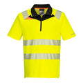 Portwest DX4 Hi-Vis Zip Polo Shirt Short Sleeve - Style DX412