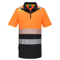 Portwest DX4 Hi-Vis Zip Class 1 Polo Shirt Short Sleeve - Style DX435