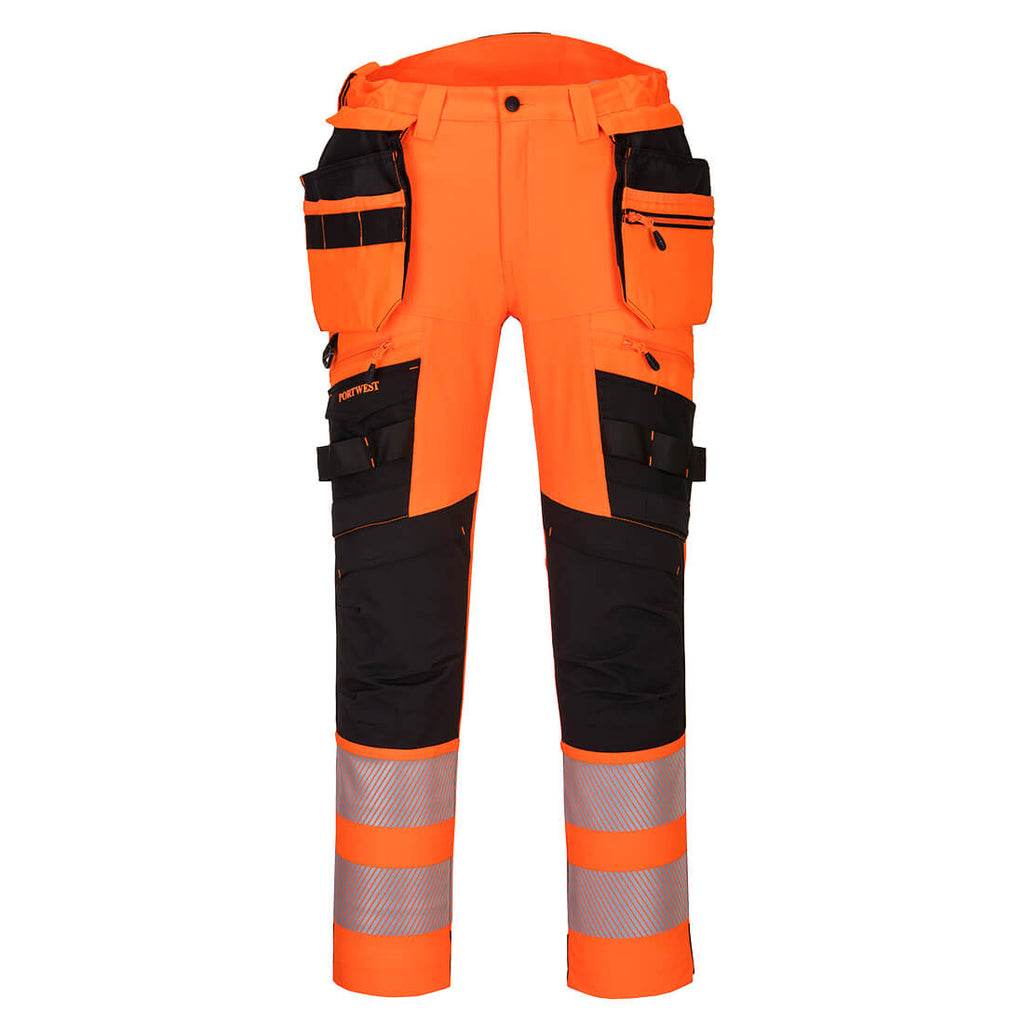 Portwest DX4 Hi-Vis Detachable Holster Pocket Trousers- Style DX442