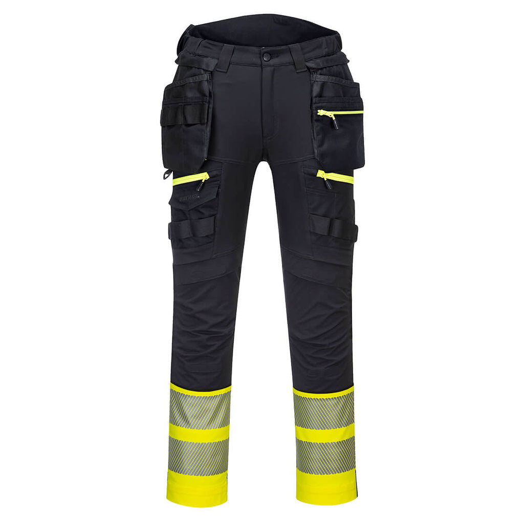 Portwest DX4 Hi-Vis Detachable Holster Pocket Class 1 Trousers- Style DX445