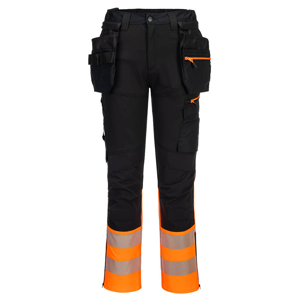 Portwest DX4 Hi-Vis Class 1 Detachable Holster Pocket Craft Trousers- Style DX457