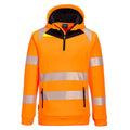 Portwest DX4 Hi-Vis 1/4 Zip Hoodie- Style DX482