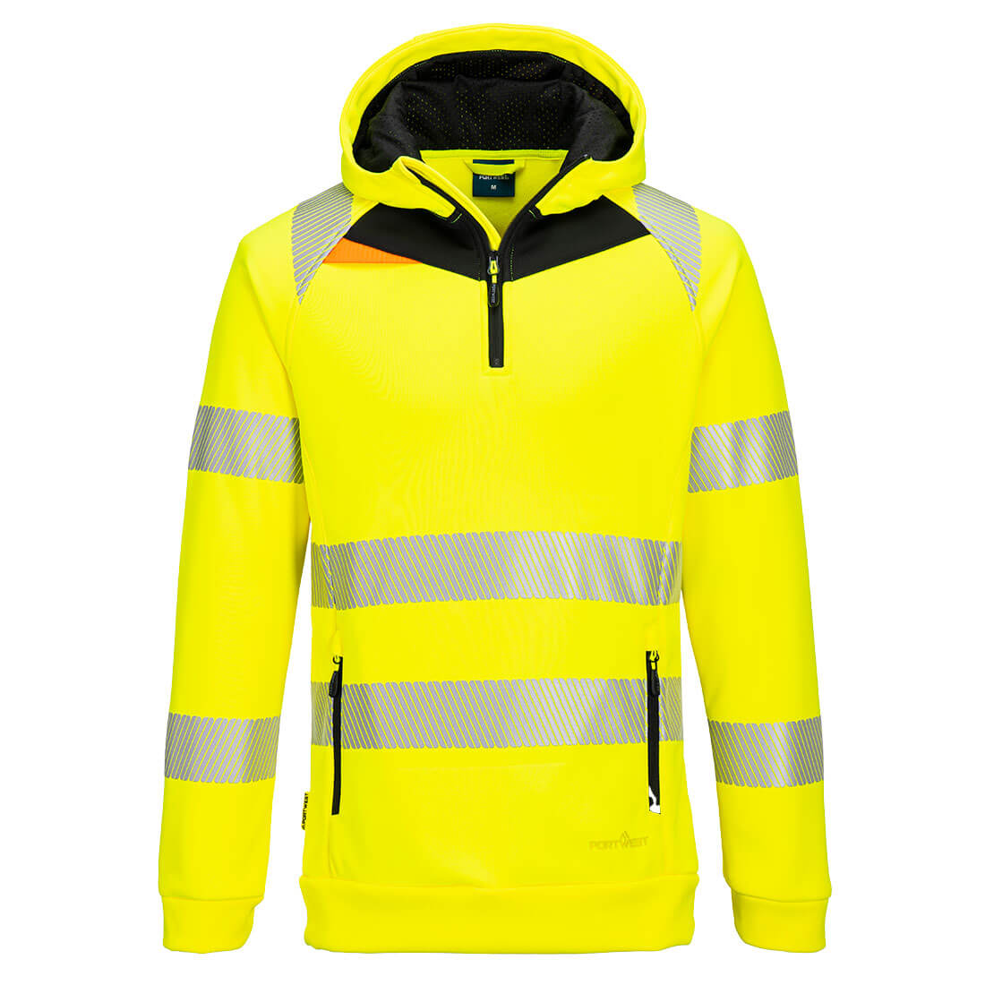 Portwest DX4 Hi-Vis 1/4 Zip Hoodie- Style DX482