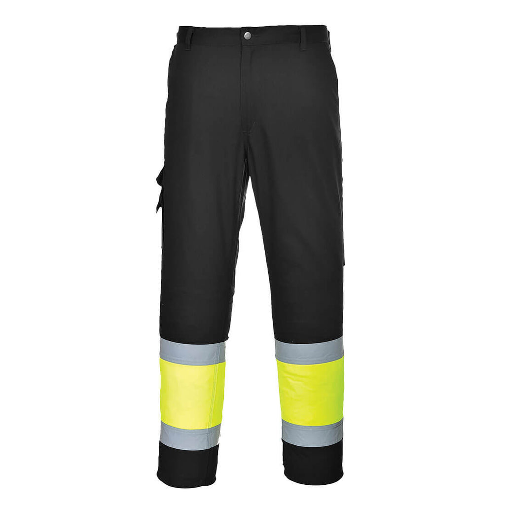 Portwest Hi-Vis Contrast Class 1 Service Trousers- Style E049