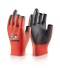 Beeswift Pu Coated 3 Fingerless Gloves. (Per 10)