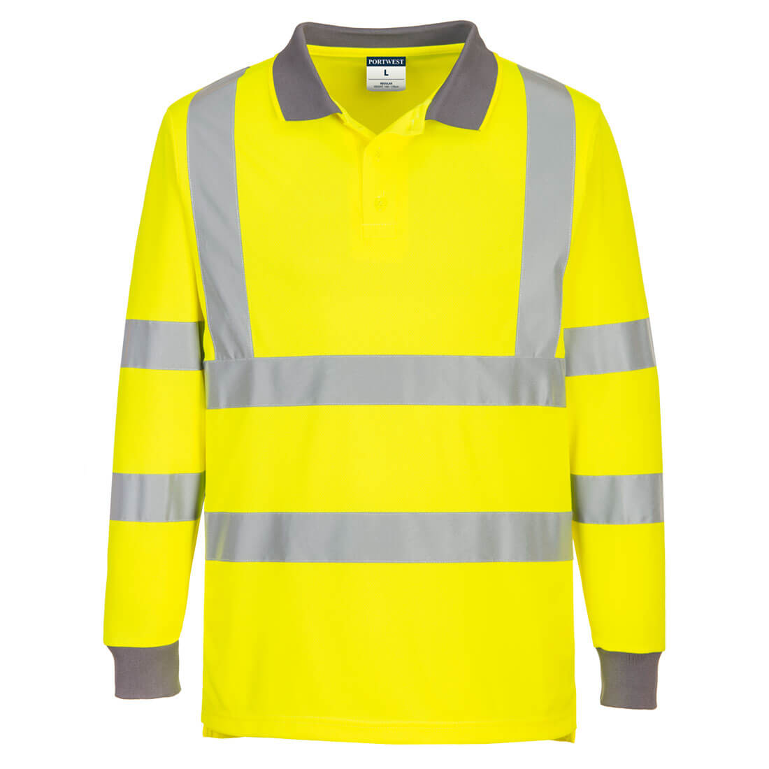 Portwest Eco Hi-Vis Polo Shirt L/S (6 Pack) - Style EC11