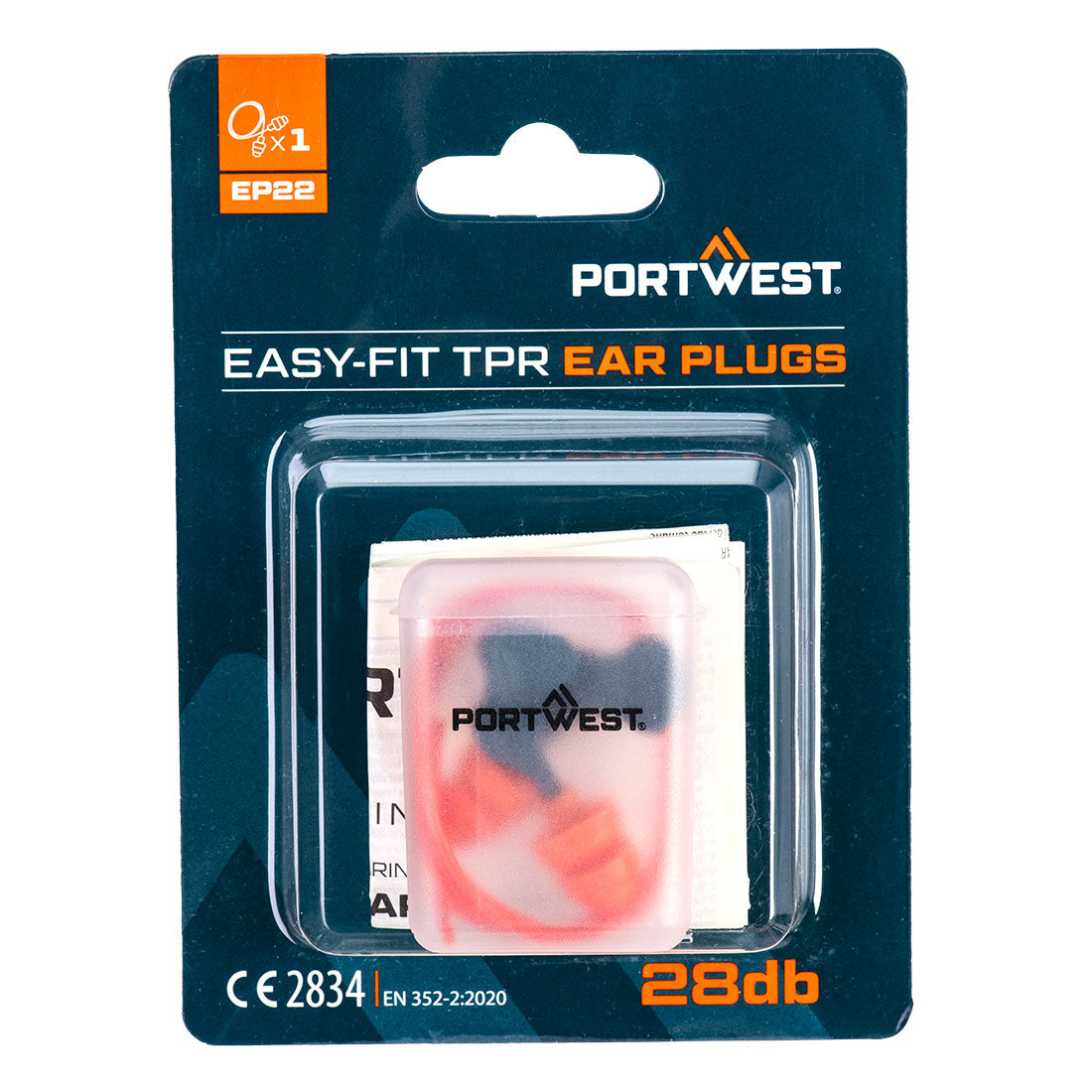 Portwest Easy Fit TPR Corded (1 Pair)- Style EP22