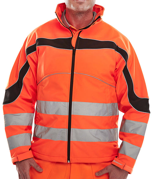 Beeswift Eton Hi-Vis Soft Shell Jacket. (Each)