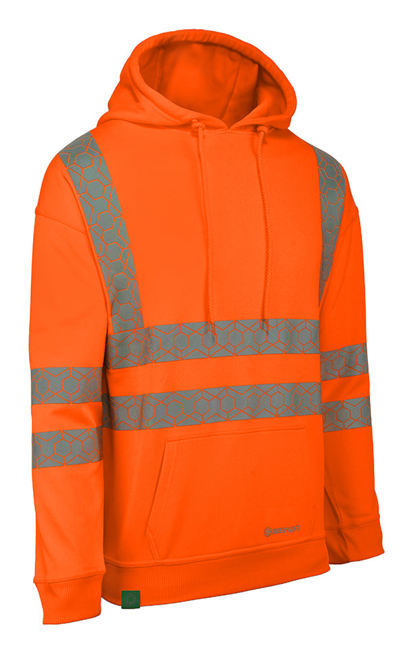 Beeswift Envirowear Recyclable Hi-Vis Hoodie. (Each)