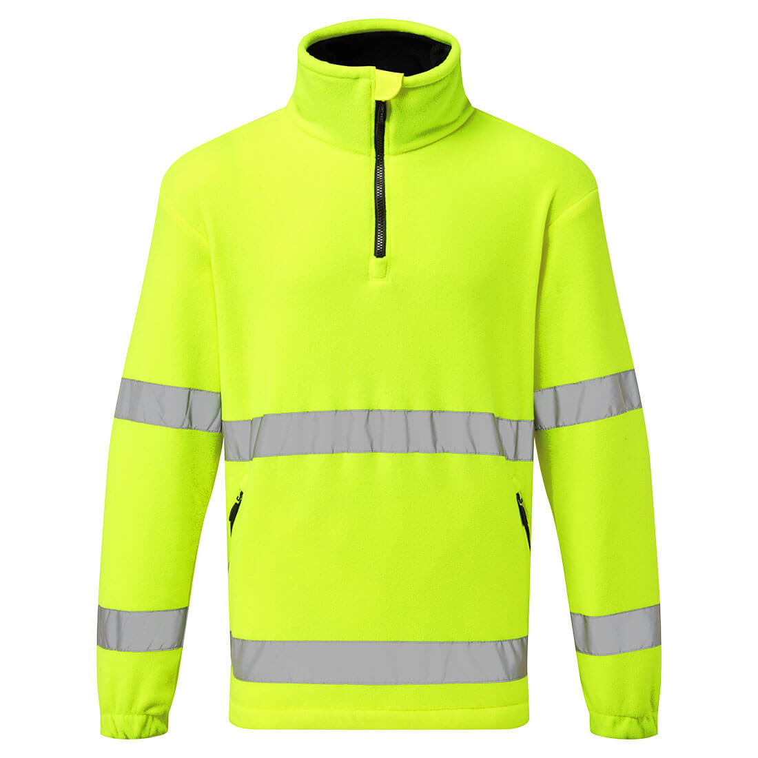 Portwest Hi-Vis 1/2 Zip Fleece- Style F302