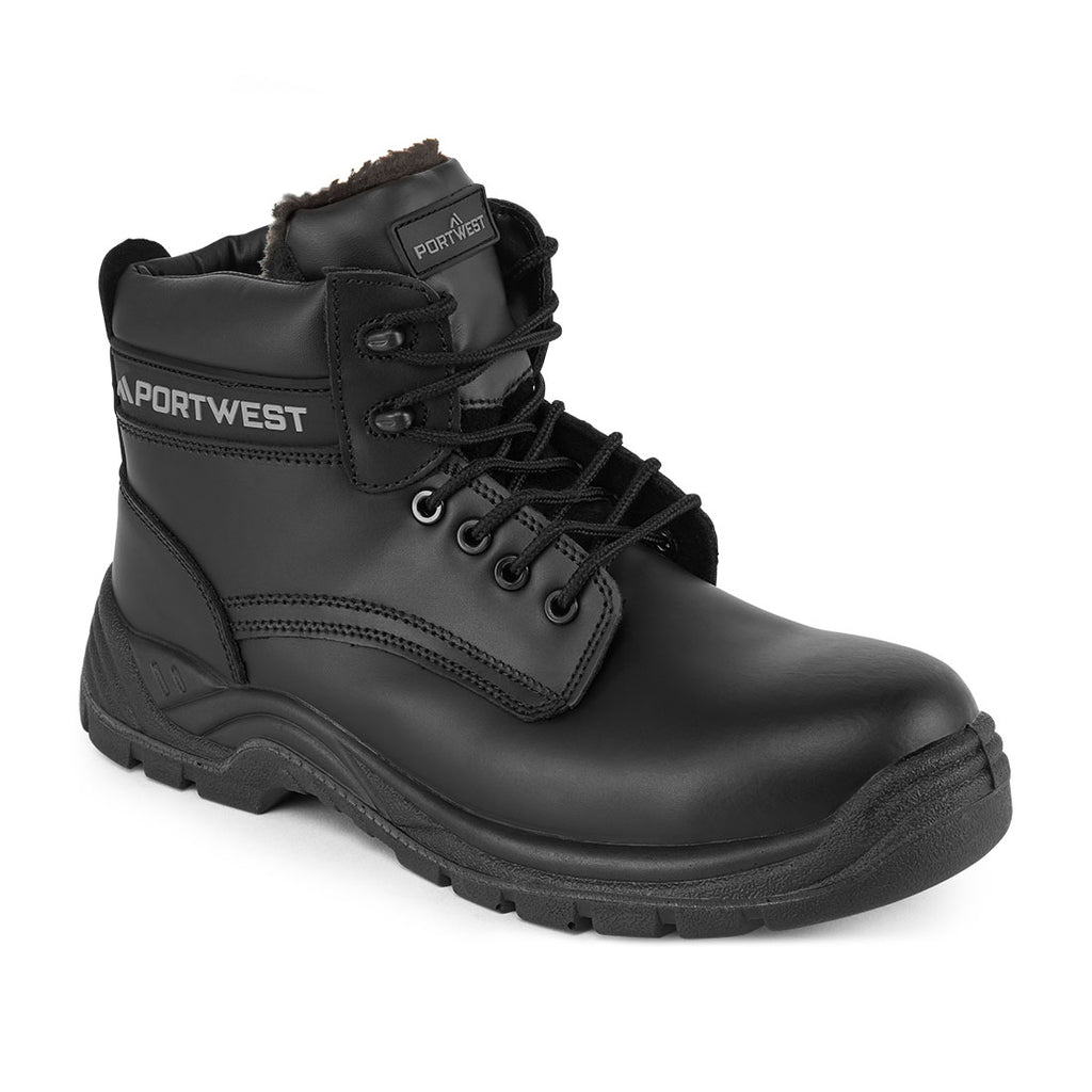 Portwest Composite Leather Winter Ankle Boot S3S SR- Style FC12