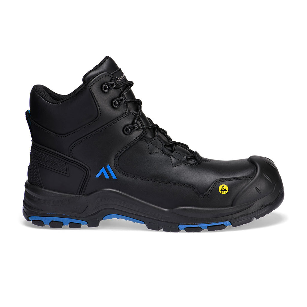 Portwest Composite Action Leather Mid Boot S3S ESD HRO SR SC FO- Style FC18