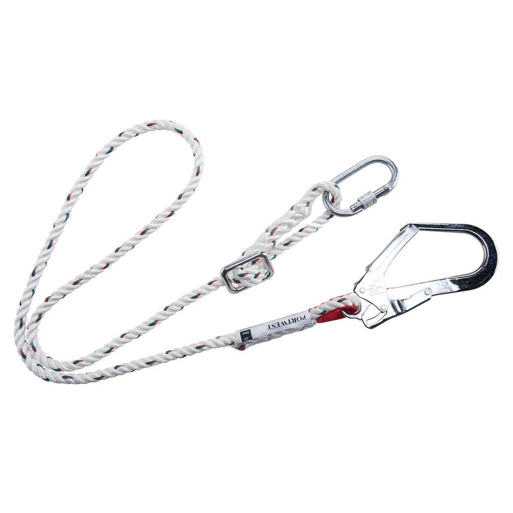Portwest Adjustable 2m Restraint Lanyard  - Style FP22