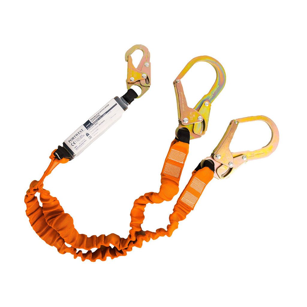 Portwest Double 140kg 1.8m Lanyard with Shock Absorber- Style FP75