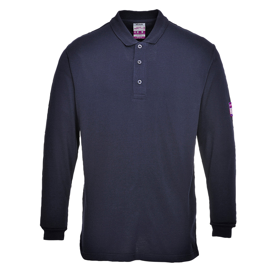 Portwest Modaflame Knit FR Long Sleeve Polo Shirt