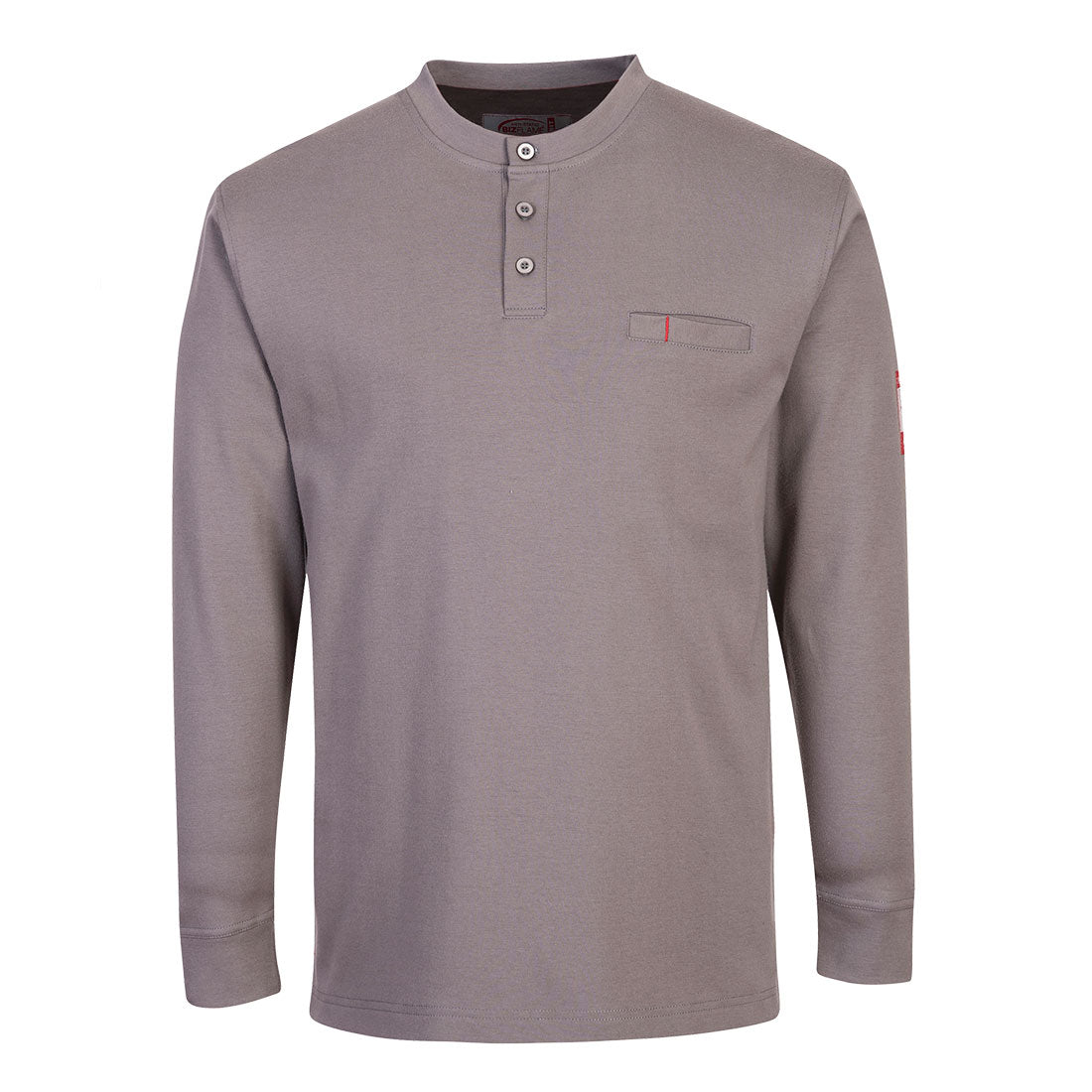 Portwest Bizflame Knit FR Long Sleeve Henley- Style FR32