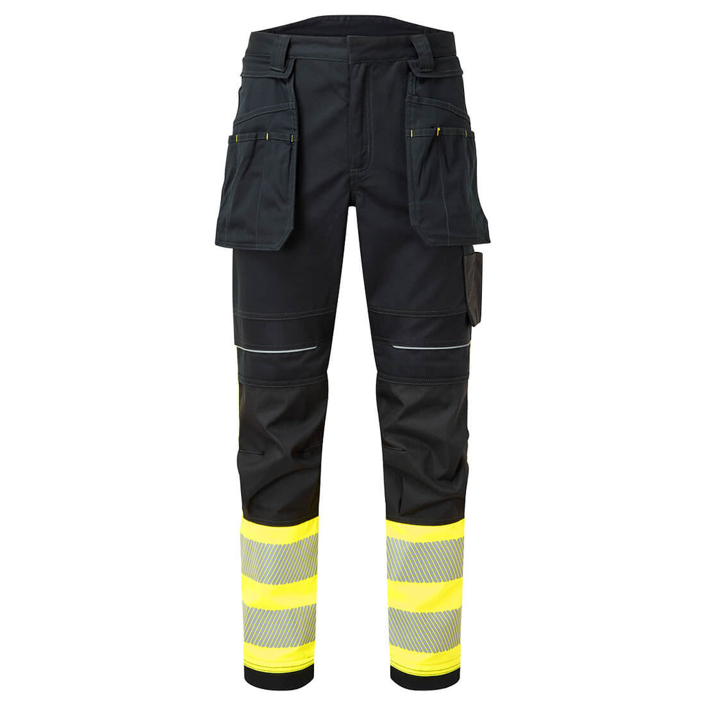 Portwest PW3 Modaflame Work Hi-Vis Class 1 FR Holster Trousers- Style FR416