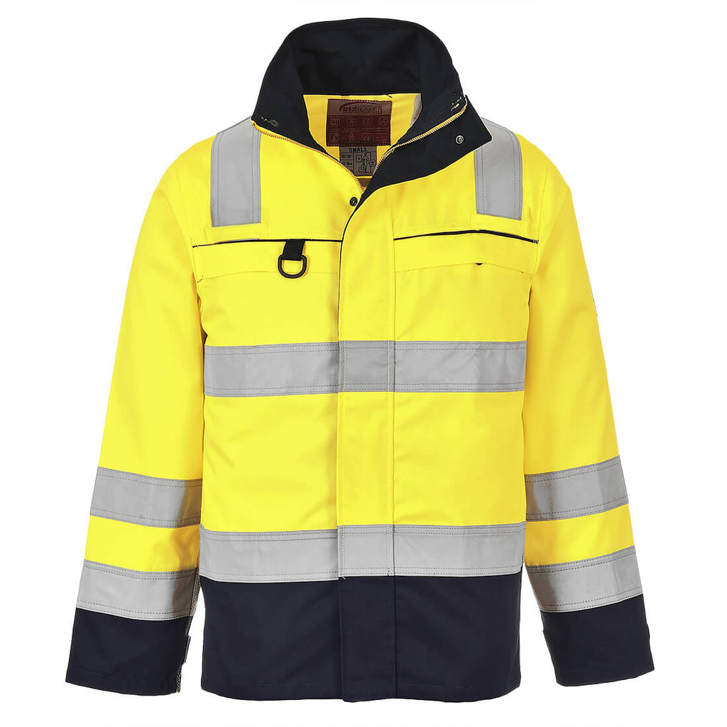 Portwest Bizflame Work Hi-Vis Multi-Norm Contrast FR Jacket- Style FR61