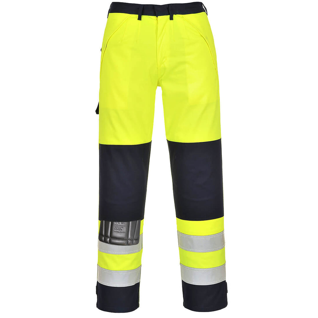 Portwest Bizflame Work Hi-Vis Multi-Norm Contrast FR Trousers- Style FR62