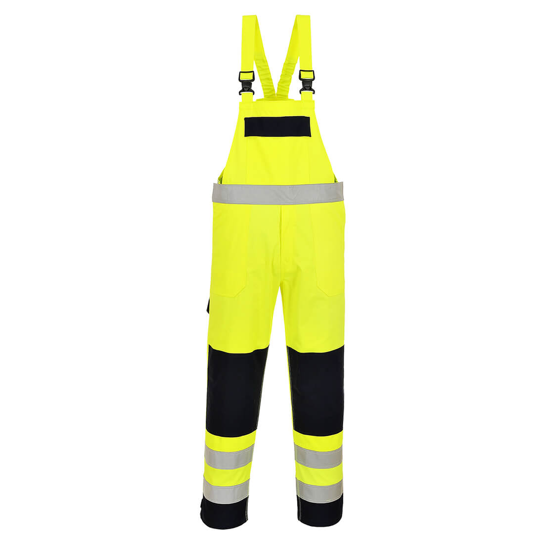 Portwest Bizflame Work Hi-Vis Multi-Norm Contrast FR Bib and Brace- Style FR63