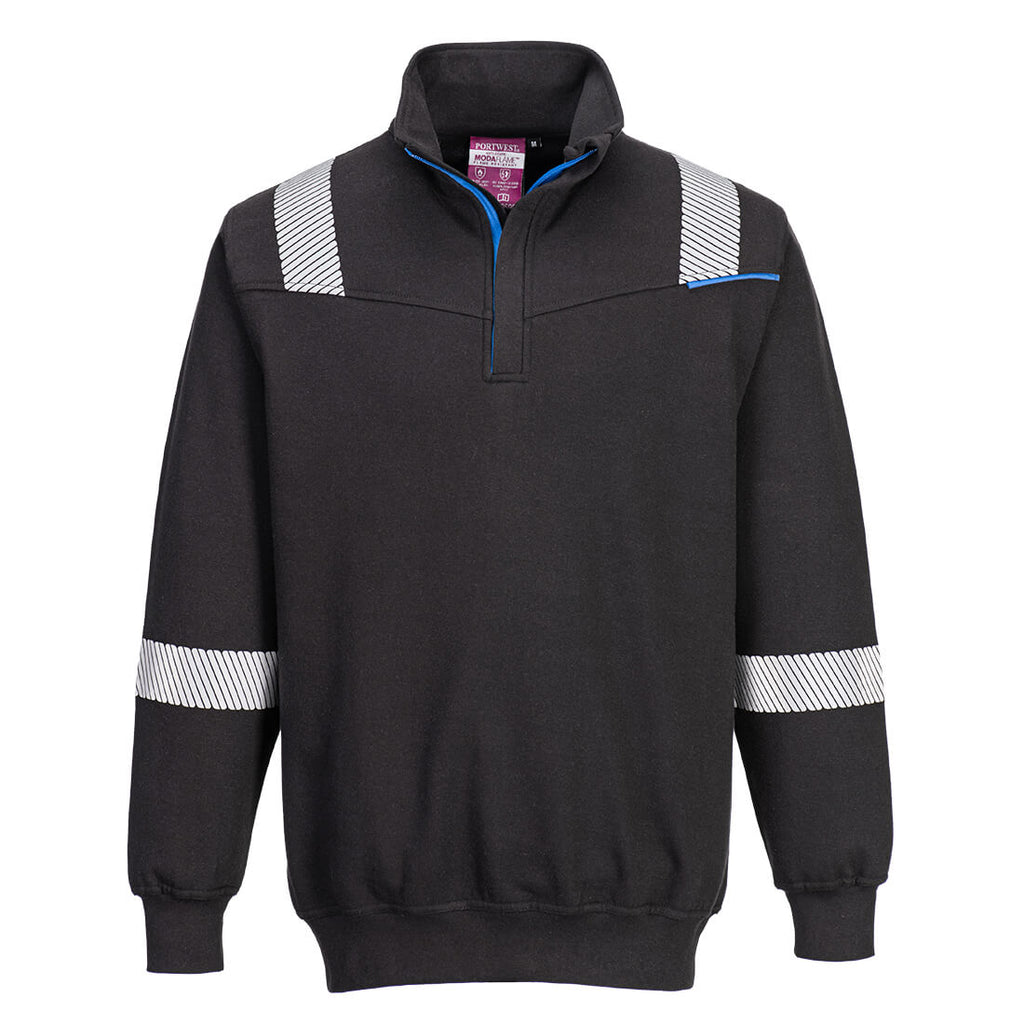 Portwest WX3 Modaflame Knit FR 1/4 Zip Sweatshirt- Style FR710