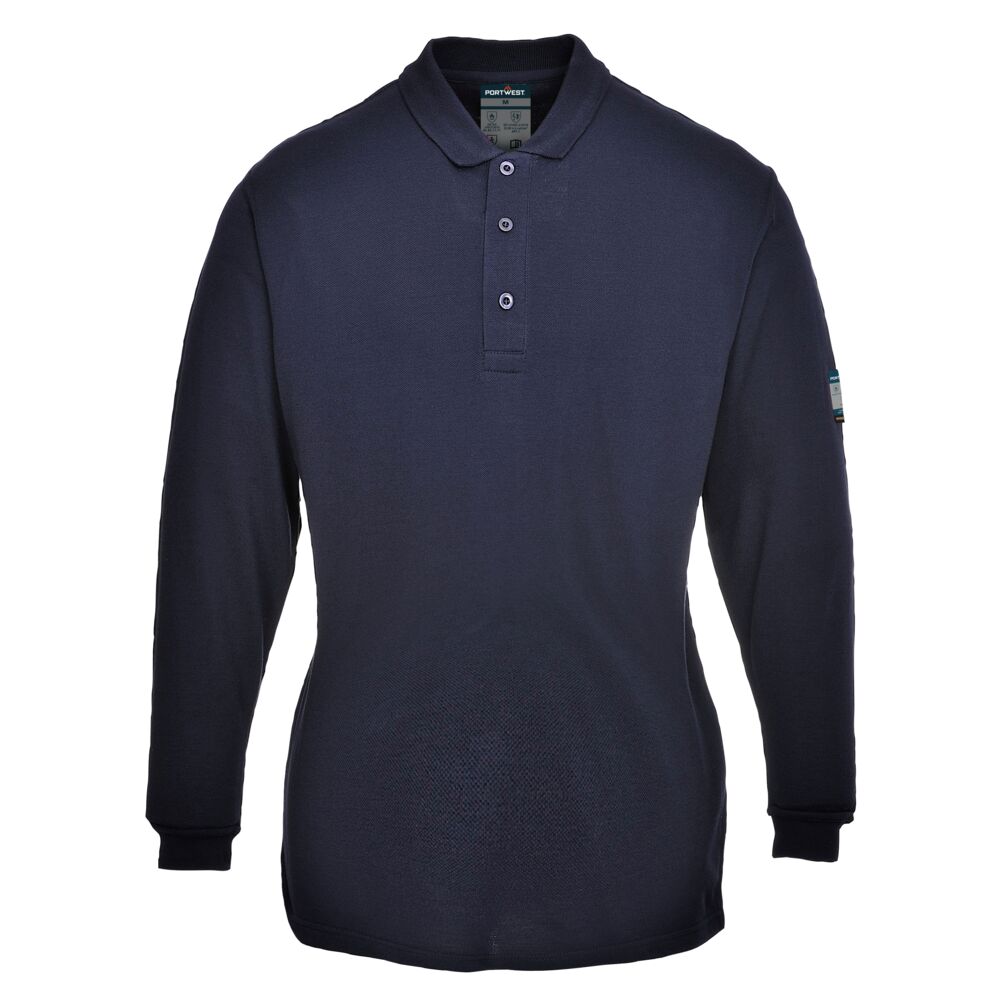 Portwest Modaflame Knit FR Women's Long Sleeve Polo Shirt