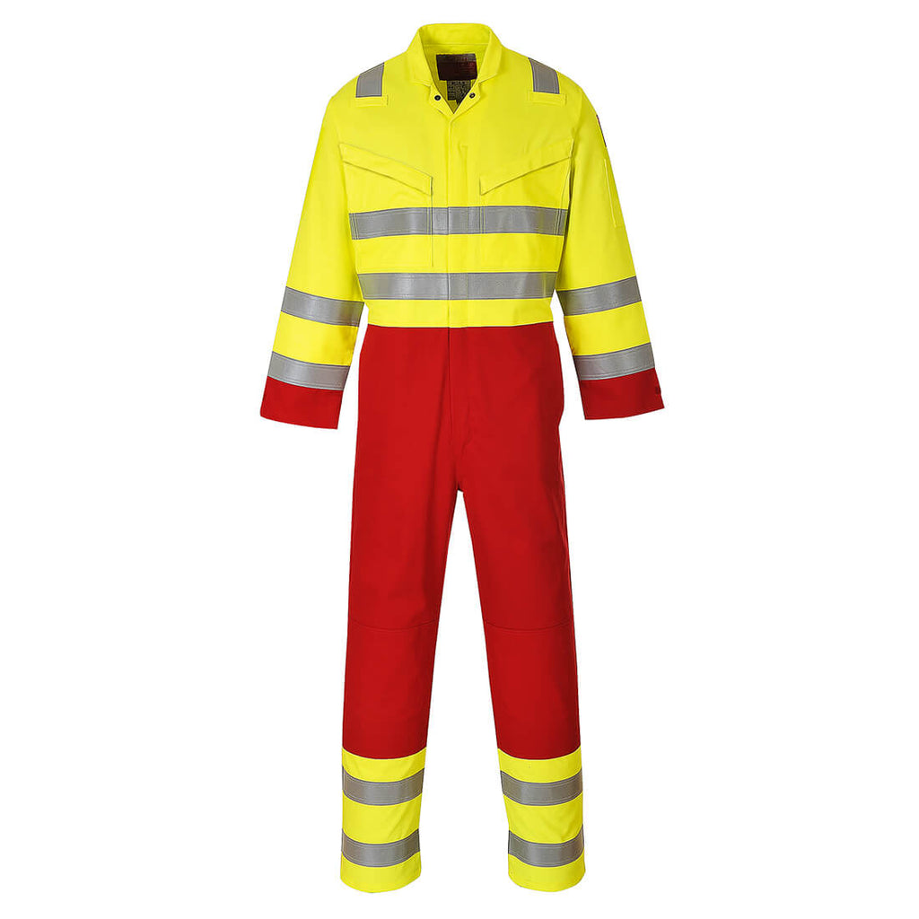 Portwest Bizflame Work Hi-Vis Contrast FR Coverall- Style FR90