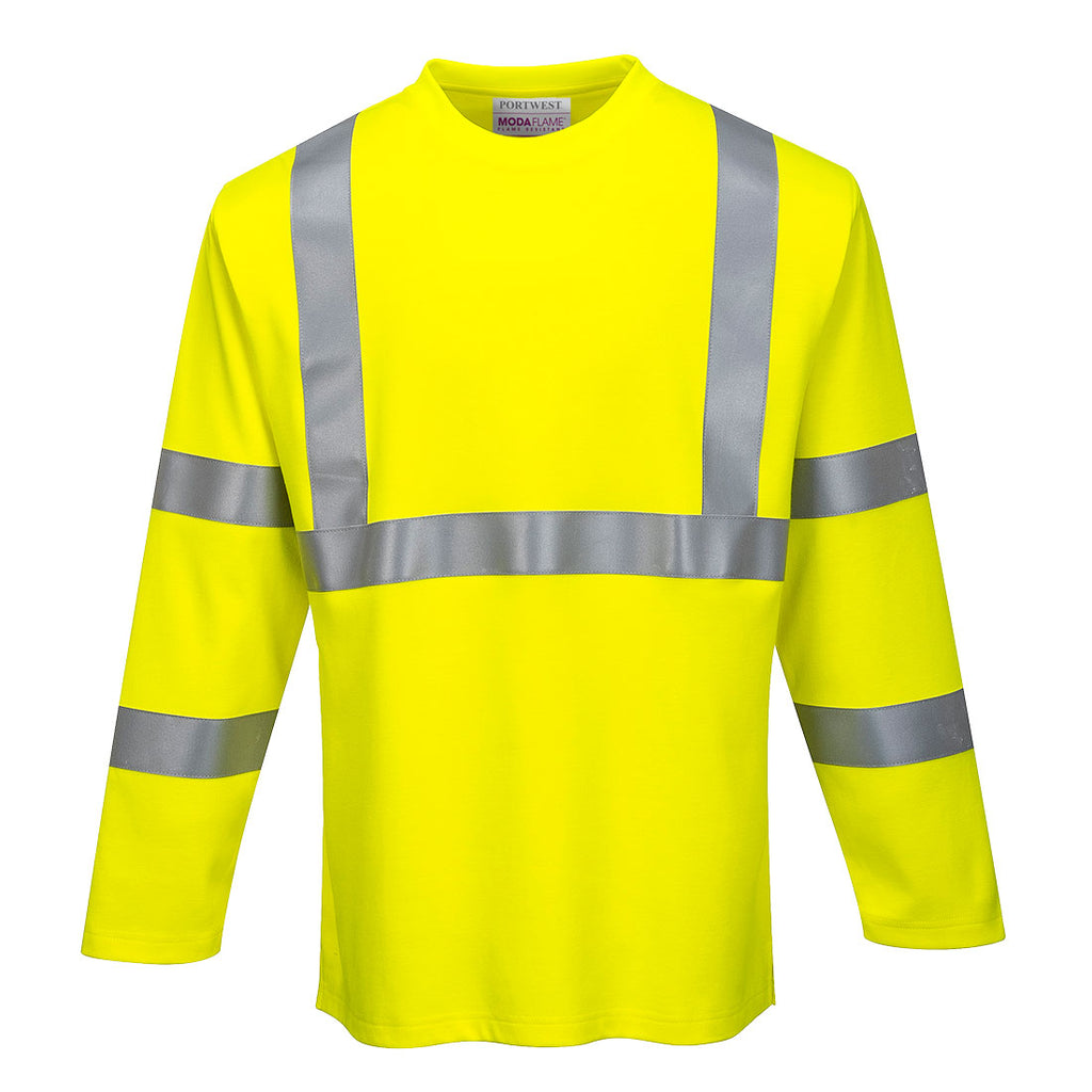 Portwest Modaflame Knit Hi-Vis FR Long Sleeve T-Shirt- Style FR96