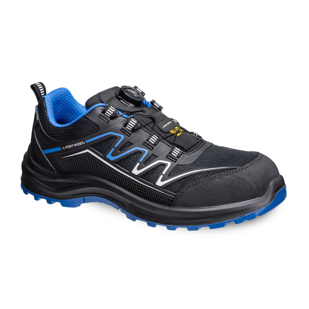 Portwest Composite KPU and Mesh Trainer S1PS ESD SR FO
